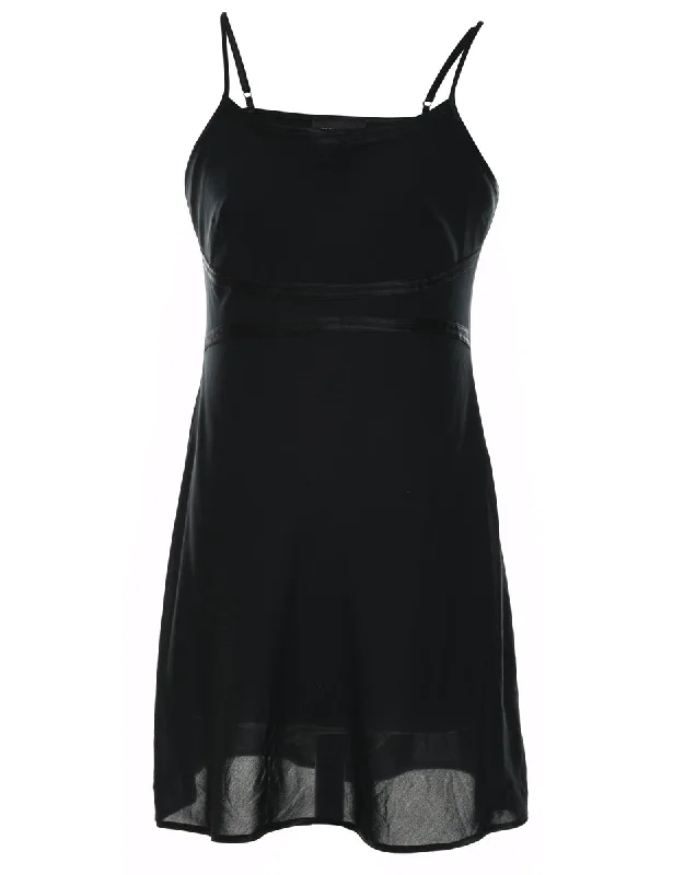 Jones New York Classic Black Slip Dress - S