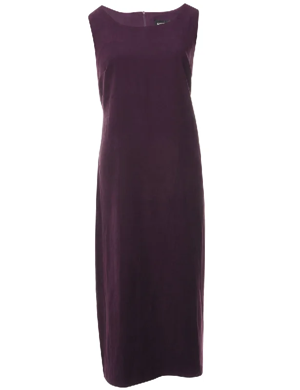 Plum Maxi Dress - L