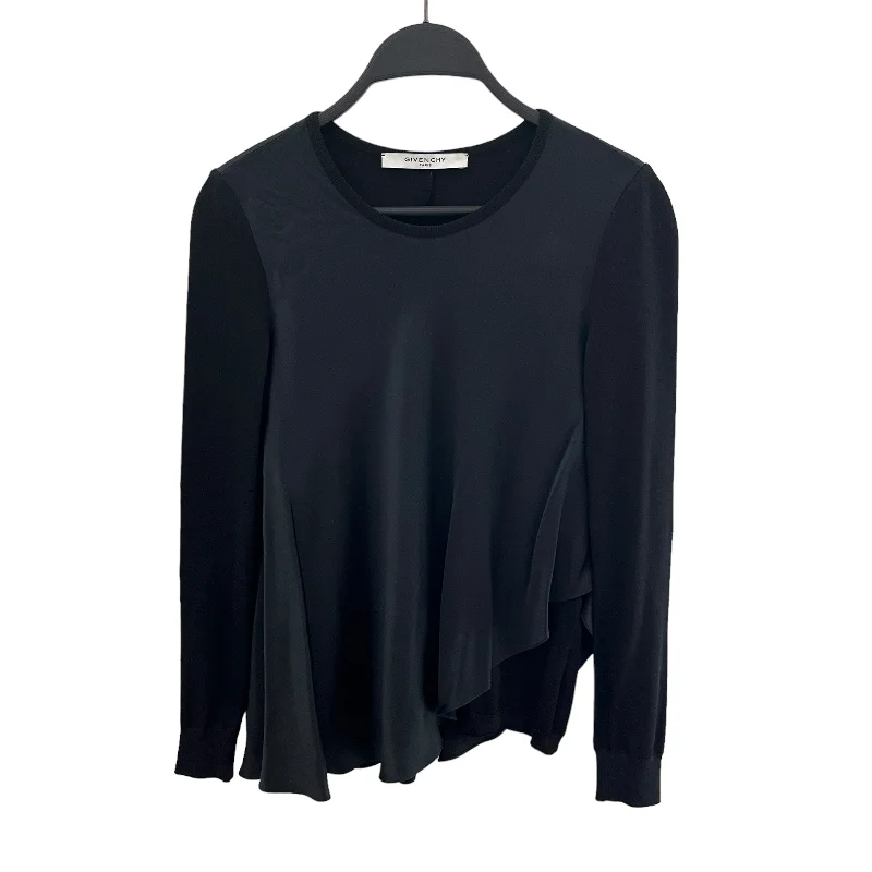 GIVENCHY/Sweatshirt/XS/BLK/drape sweater