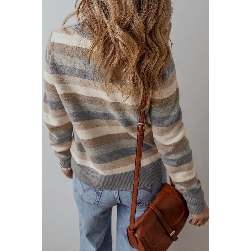 Eliana Stripe Ribbed Sweater