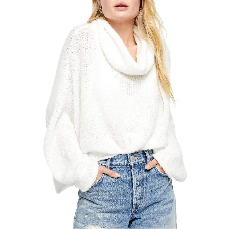 Free People Women's Bff Cowl Neck Sweater White Size Medium