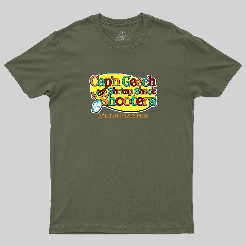 Captain Geech and the Shrimp Shack Shooters Geek T-Shirt