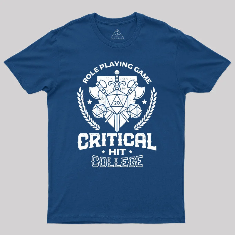 Critical Hit College Geek T-Shirt