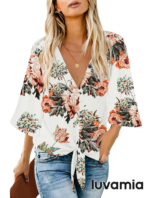 A Beige Floral Print