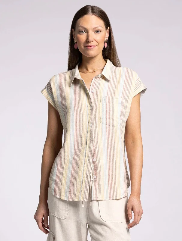 Mali Shirt - Retro Rainbow Stripe