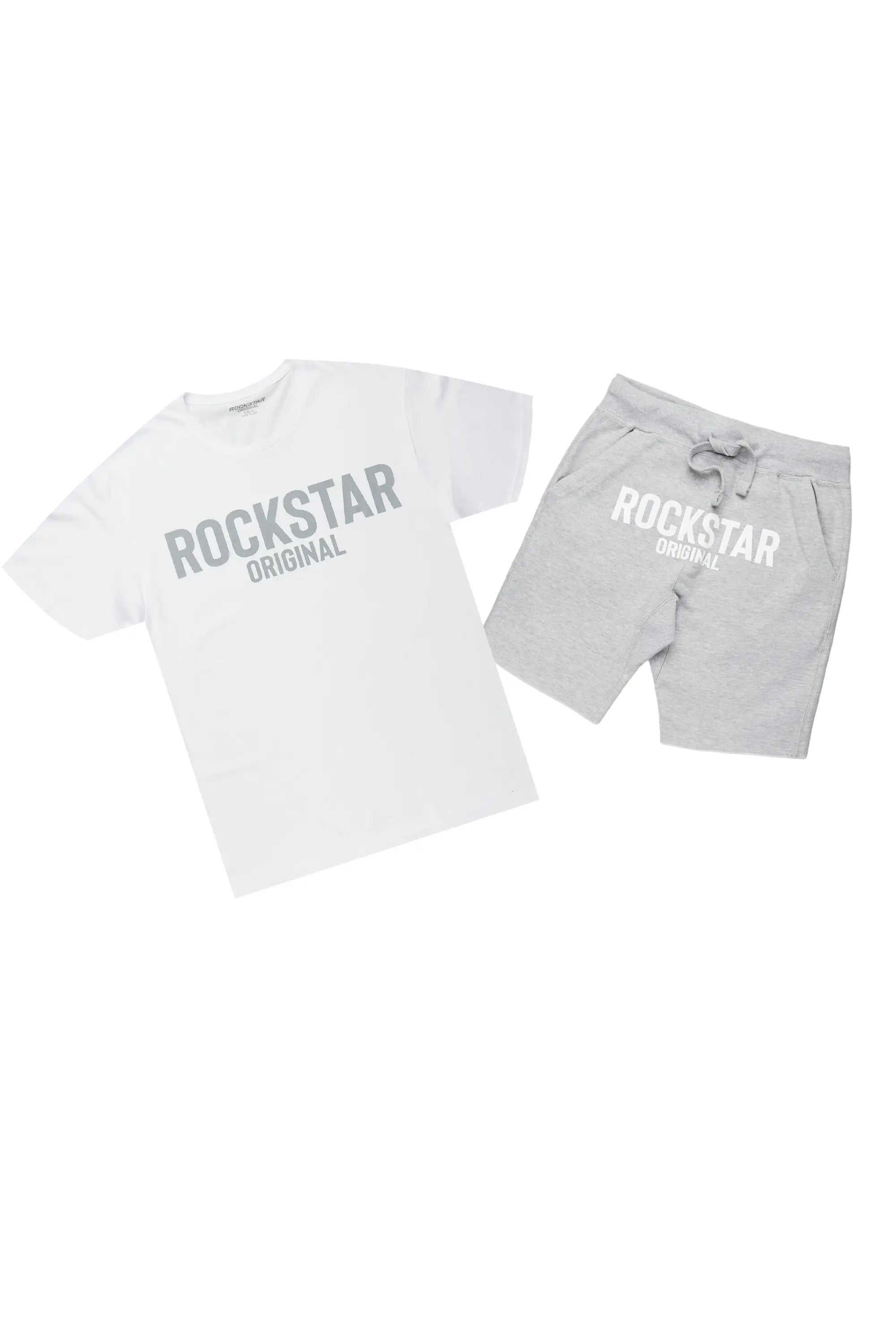 Sana Short Set-Heather Grey