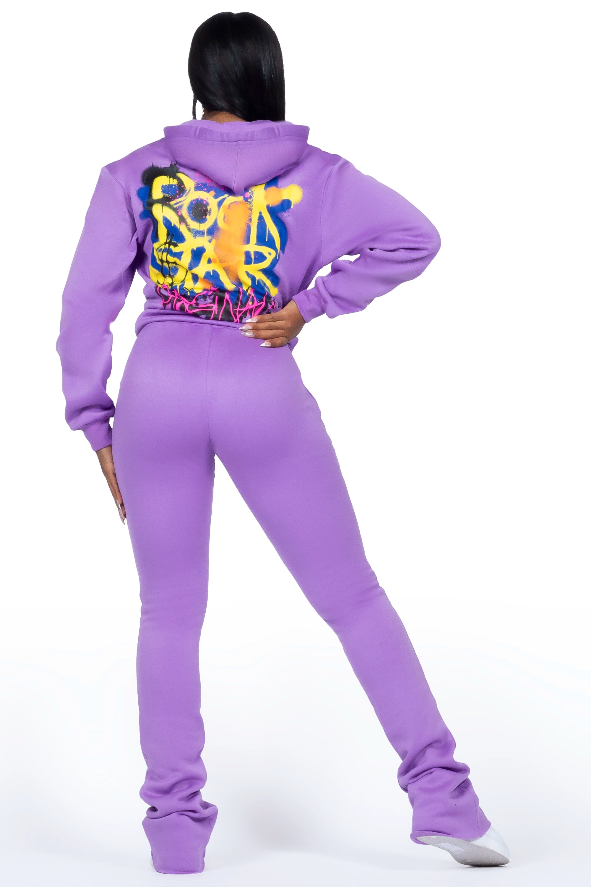 Passion Purple Zip Up Super Stacked Trackset