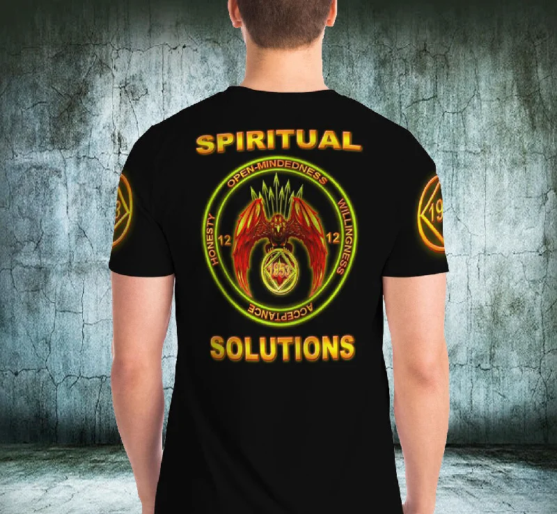 Spiritual Solutions AOP T-shirts