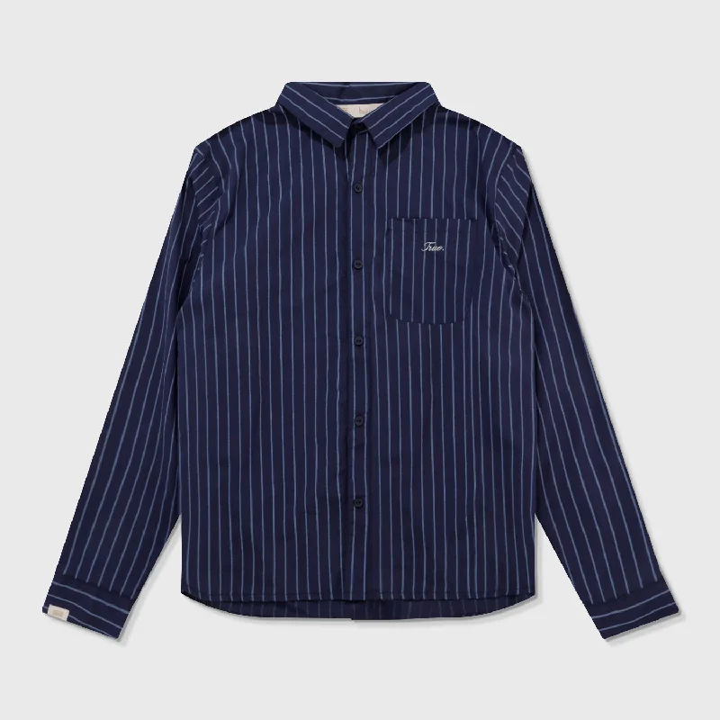 The Journey Striped Shirt - Navy Blue