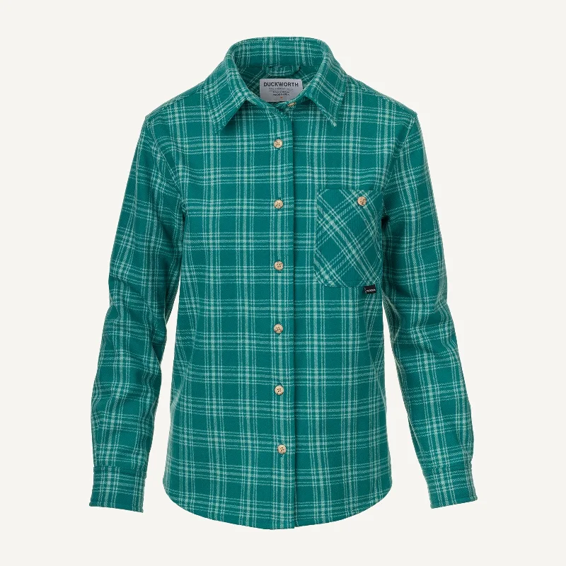 Geyser Teal Plaid